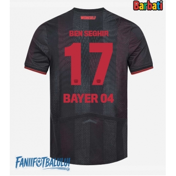 Bayer Leverkusen Eliesse Ben Seghir #17 Tricou Fotbal Replică 2025-26 Barbati Acasa